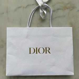 Dior paper bag with ribbon